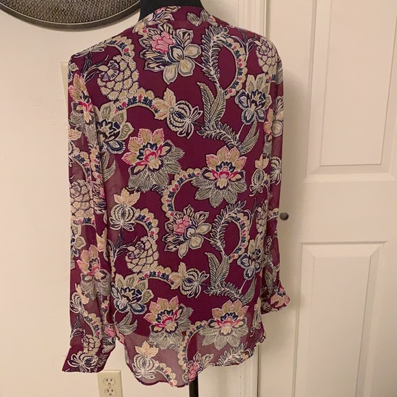 Pheasant ~ Sheer Top Size Med Banana Republic - Picture 6 of 8